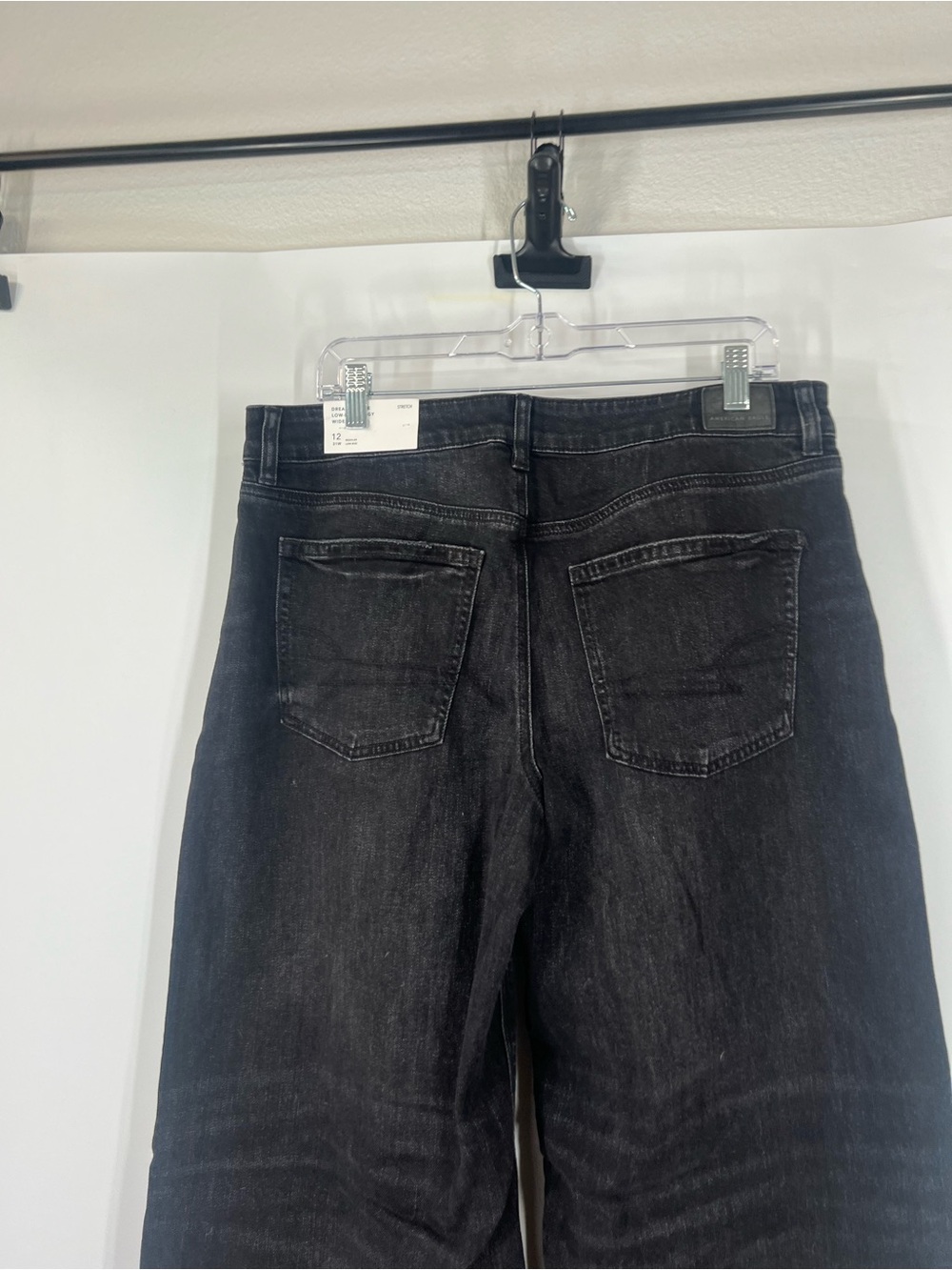 American Eagle Dreamy Drape Low-Rise Baggy Wide Leg Jeans Stretch NWT - Picture 7 of 10